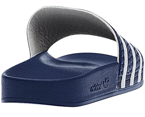 badelatschen herren adidas blau weiße streifen|adidas adilette badelatschen.